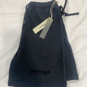 Essentials Black Shorts